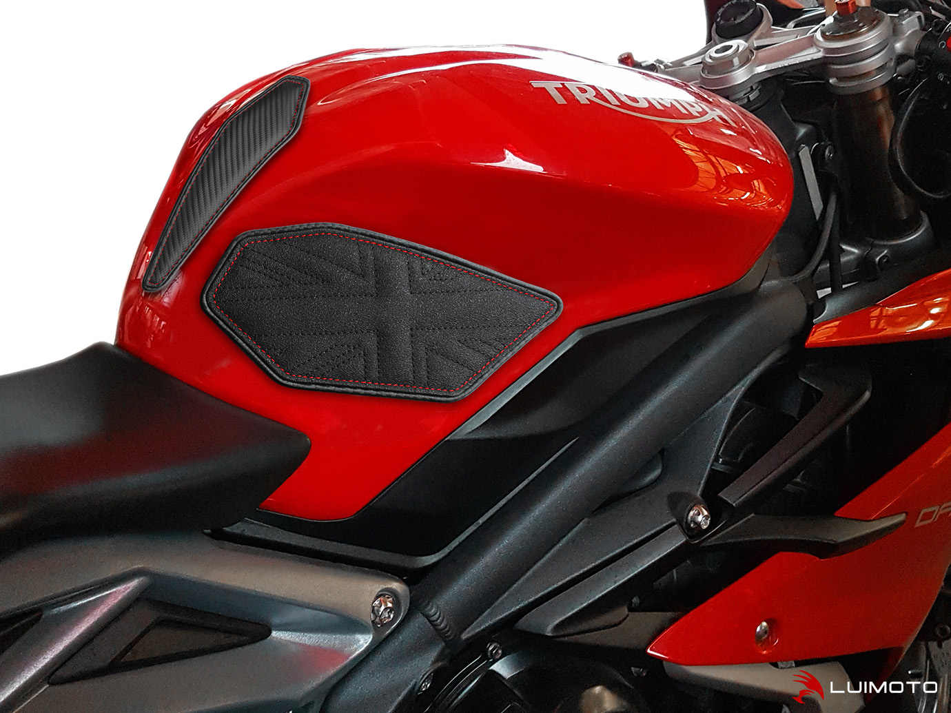 Tank Leaf Tankinsuojasarja Triumph Daytona 675 2013-2017, Street Triple Rx 2015-2016, Daytona Moto 2 765 2020 Union Jack - Luimo