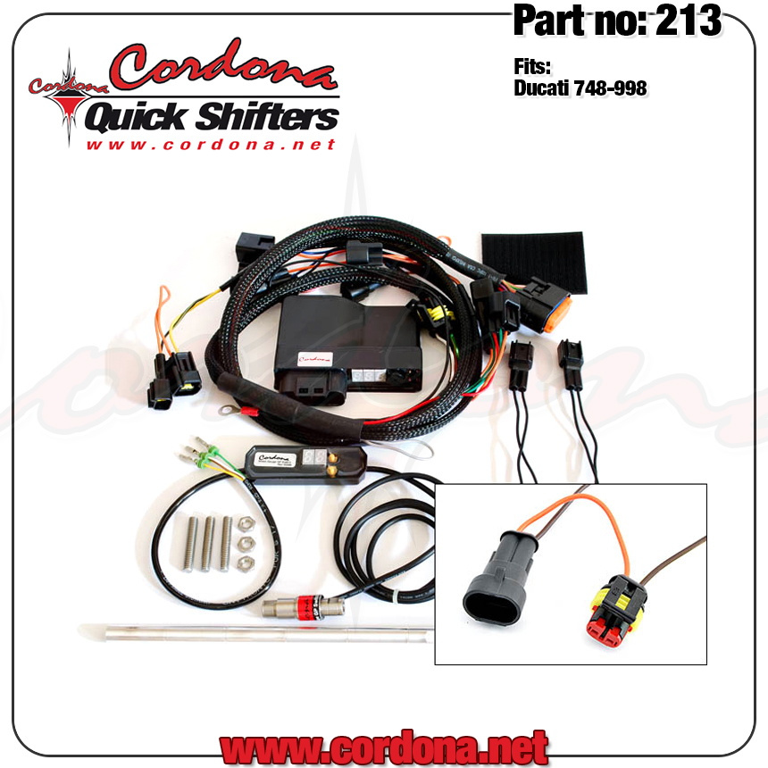 Precision Quickshifter 8 Combo Strain Gauge Quickshifter Kytkimellä Ducati 748, 916, 996, 998, 750/900 SS - Cordona