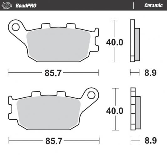 Jarrupalat Taka Honda CBR 600/900/1000, Yamaha YZF-R1/YZF-R6/FZ, Kawasaki Z 750/1000, Suzuki SV/GSF RoadPro - Moto-Master