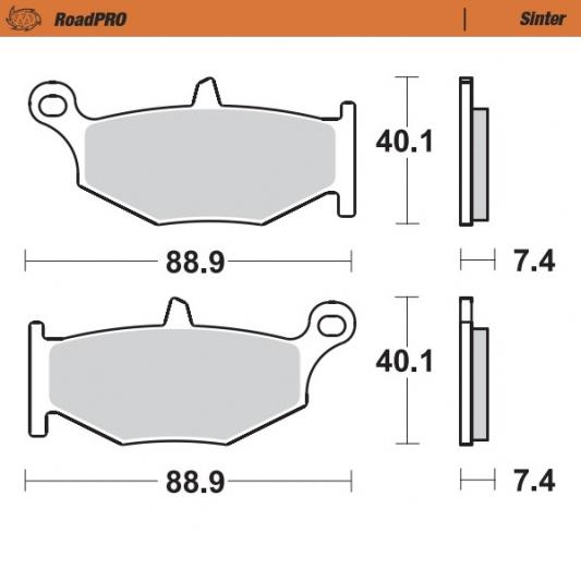 Jarrupalat Taka Suzuki Hayabusa 2008->, B-King, GSX-R 1000 2007-2008, GSX-R 600 2006-2010, GSX-R 750 2006-2010 Sintered - Moto-M