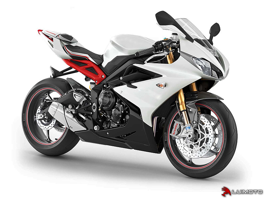 Satulanpäällinen Triumph Daytona 675 2013-2017, Street Triple Rx 2015-2016, Daytona Moto 2 765 2020 Sport Edition Etu - Luimoto