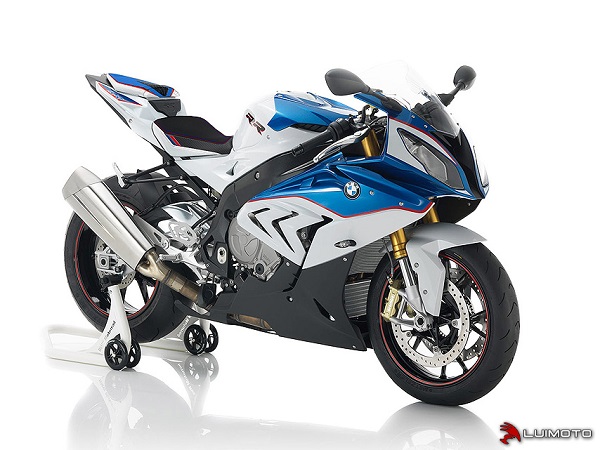 Satulanpäällinen BMW S 1000 RR 2015-2018 Etu Motorsports Edition Musta/Valkoinen- Luimoto