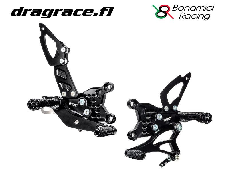 Jalkatappisarja Aprilia RSV 4 2009-2016, Tuono V4 2009-2016 Normaali Sekä Käänteinen Vaihdekaavio - Bonamici Racing