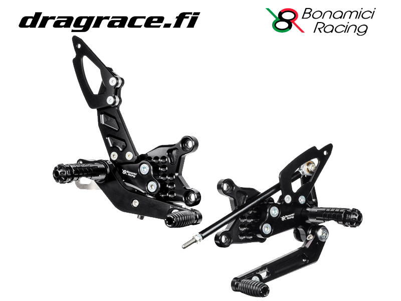 Jalkatappisarja Aprilia RSV 4 Factory APRC 2011-2016, Tuono V4 Factory APRC 2011-2016 Käänteinen Vaihdekaavio - Bonamici Racing