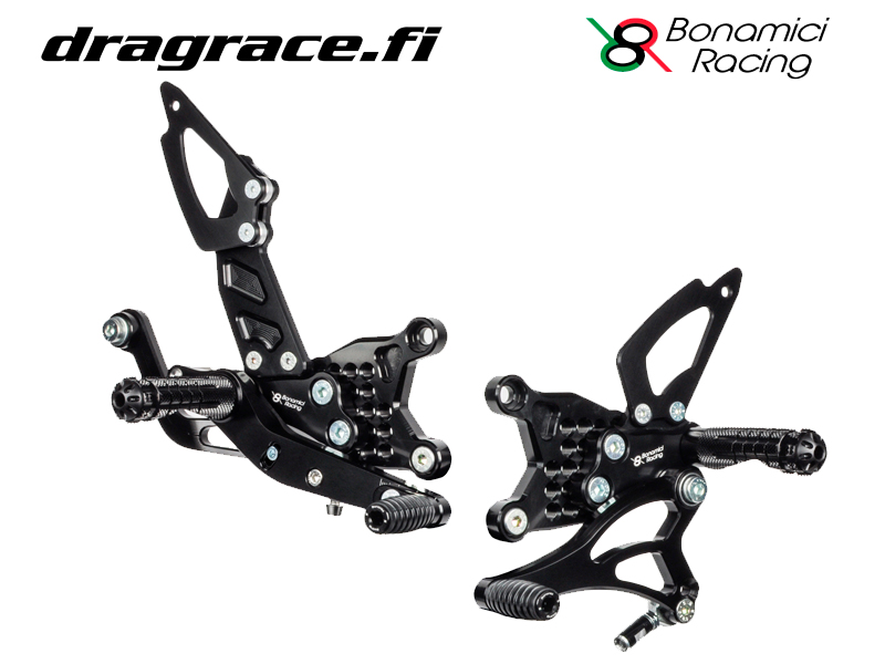 Jalkatappisarja Aprilia RSV 4 2017-2024, Tuono V4 2017-2024 Normaali Vaihdekaavio - Bonamici Racing