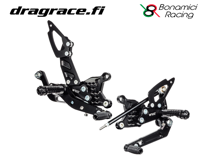 Jalkatappisarja Aprilia RSV 4 2017-2024, Tuono V4 2017-2024 Käänteinen Vaihdekaavio - Bonamici Racing