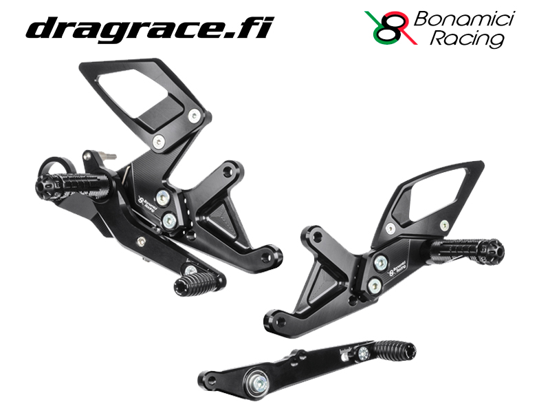 Jalkatappisarja BMW S 1000 RR 2019-2025, M 1000 RR 2021-2024 Normaali Sekä Käänteinen Vaihdekaavio - Bonamici Racing