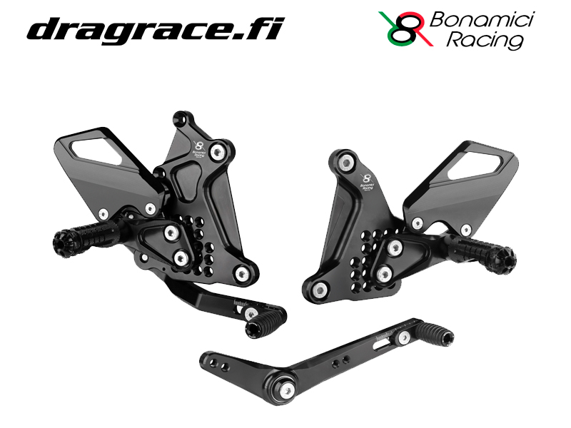 Jalkatappisarja CFMoto 675 SR-R 2025-2026 Normaali Sekä Käänteinen Vaihdekaavio - Bonamici Racing
