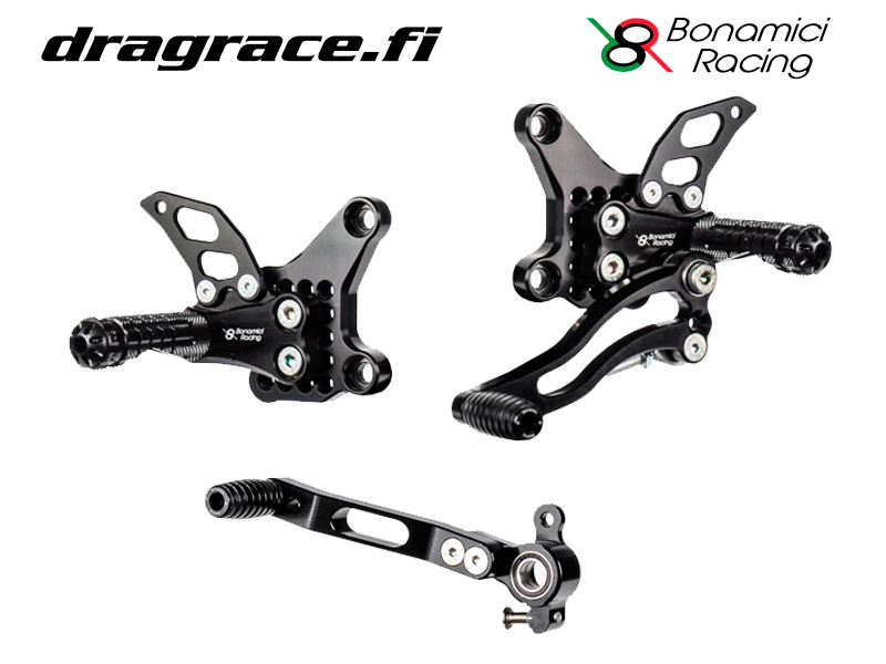 Jalkatappisarja Ducati 748/916/996/998 1994-2004 Normaali Sekä Käänteinen Vaihdekaavio - Bonamici Racing