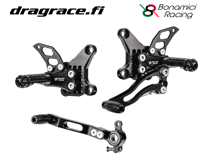 Jalkatappisarja Ducati 749/999 Normaali Sekä Käänteinen Vaihdekaavio - Bonamici Racing