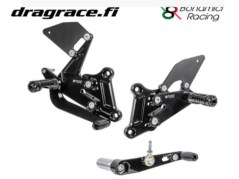 Jalkatappisarja Honda CBR 650 R 2014-2024, CB 650 F/R Normaali Sekä Käänteinen Vaihdekaavio - Bonamici Racing