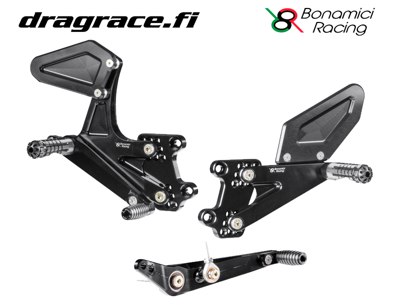 Jalkatappisarja Honda CBR 1000 RR SP/SP2 2017-2019 Normaali Sekä Käänteinen Vaihdekaavio - Bonamici Racing