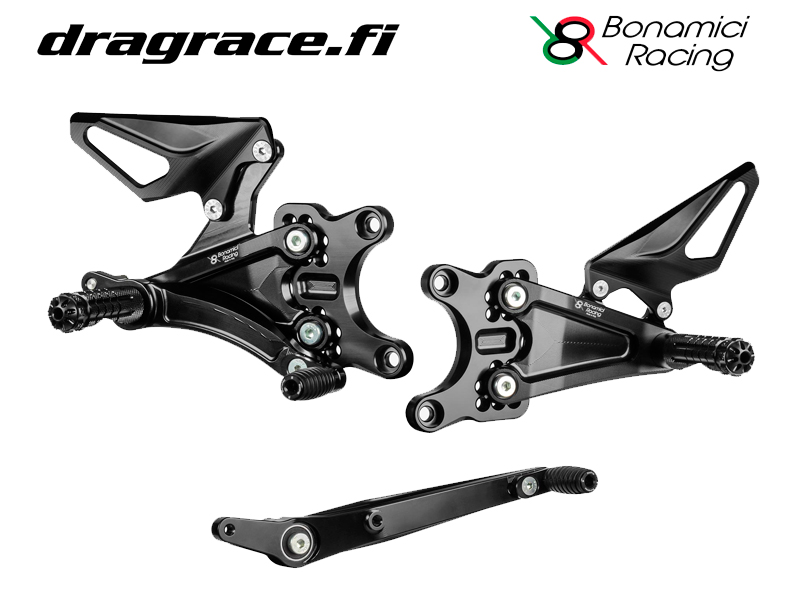 Jalkatappisarja Honda CBR 1000 RR-R 2020-2024 "Racing-malli" Normaali Sekä Käänteinen Vaihdekaavio - Bonamici Racing