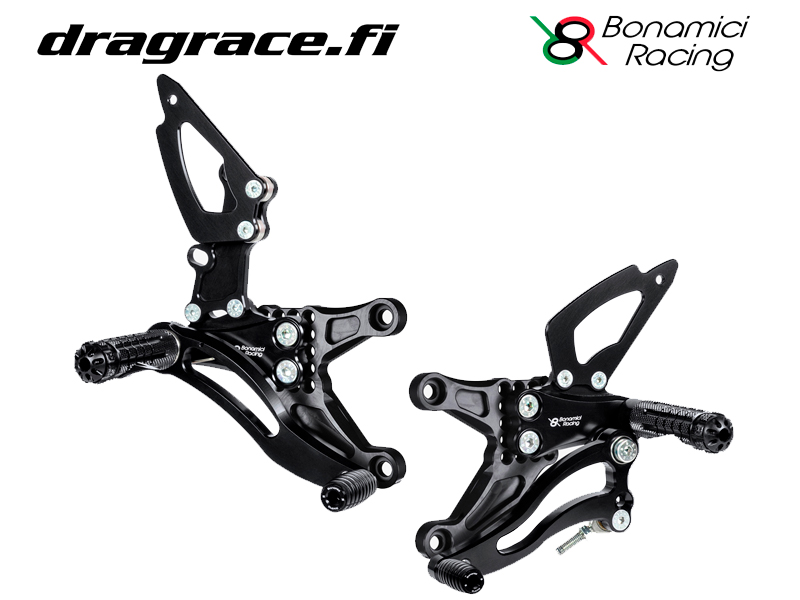 Jalkatappisarja Kawasaki ZX-6R 2009-2017 Normaali Sekä Käänteinen Vaihdekaavio - Bonamici Racing