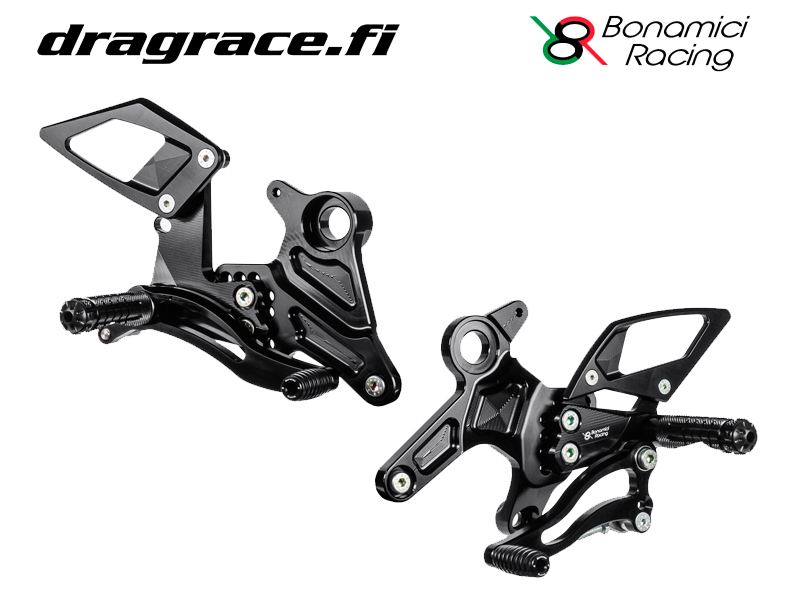 Jalkatappisarja Kawasaki Z 650 2017-2019 Normaali Sekä Käänteinen Vaihdekaavio - Bonamici Racing