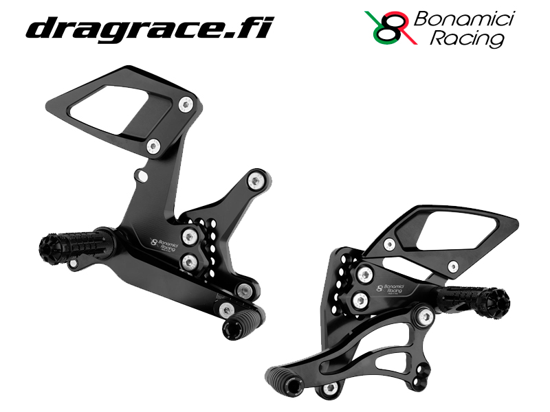 Jalkatappisarja Kawasaki Ninja 250/400 R 2018-2023 Normaali Sekä Käänteinen Vaihdekaavio - Bonamici Racing