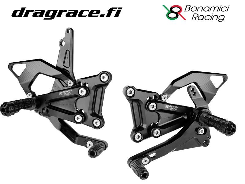 Jalkatappisarja Kawasaki ZX-10R 2016-2025 Normaali Sekä Käänteinen Vaihdekaavio - Bonamici Racing