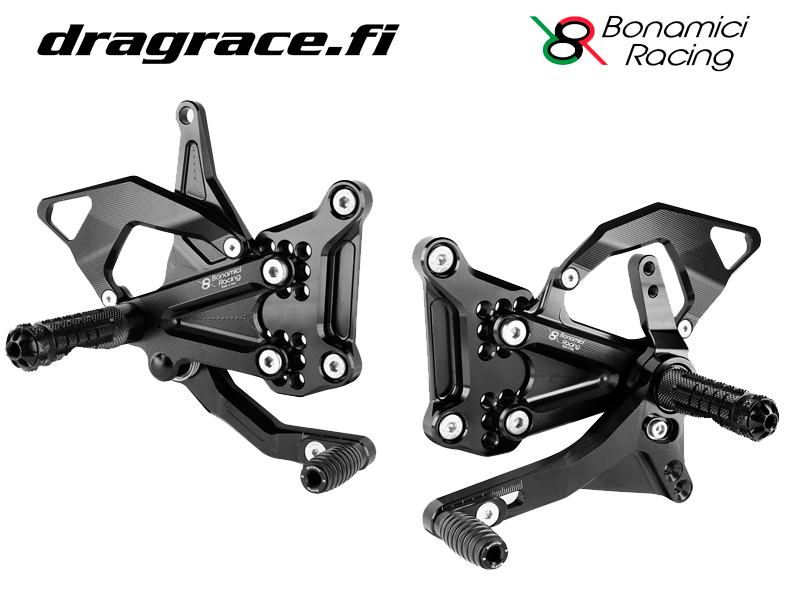Jalkatappisarja Kawasaki ZX-4R/RR 2023-2024 Normaali Sekä Käänteinen Vaihdekaavio - Bonamici Racing