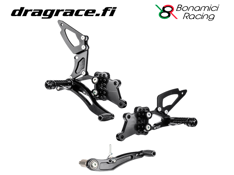 Jalkatappisarja Suzuki GSX-R 600/750 2006-2010 Normaali Sekä Käänteinen Vaihdekaavio - Bonamici Racing