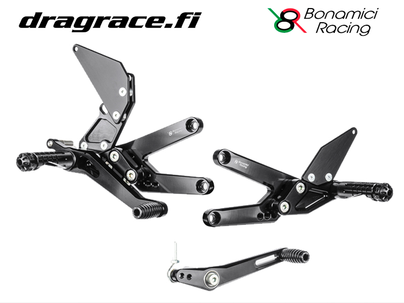 Jalkatappisarja Triumph Daytoona 675 2013-2017 Normaali Sekä Käänteinen Vaihdekaavio - Bonamici Racing