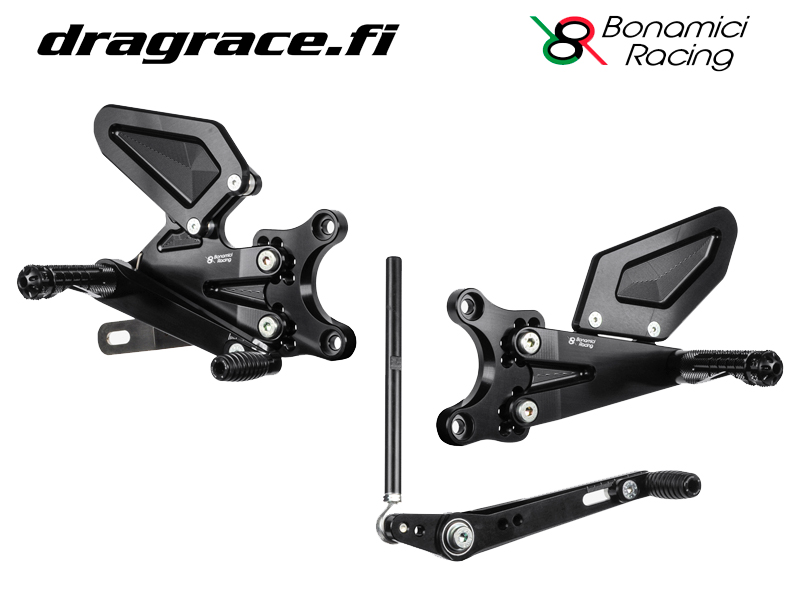 Jalkatappisarja Triumph 765 Street Triple S/R/RS 2017-2022 Normaali Sekä Käänteinen Vaihdekaavio - Bonamici Racing