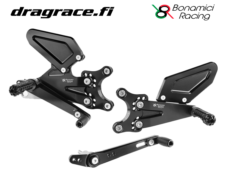 Jalkatappisarja Triumph 765 Street Triple R/RS 2023-2024 Moto 2 Edition Normaali Sekä Käänteinen Vaihdekaavio - Bonamici Racing