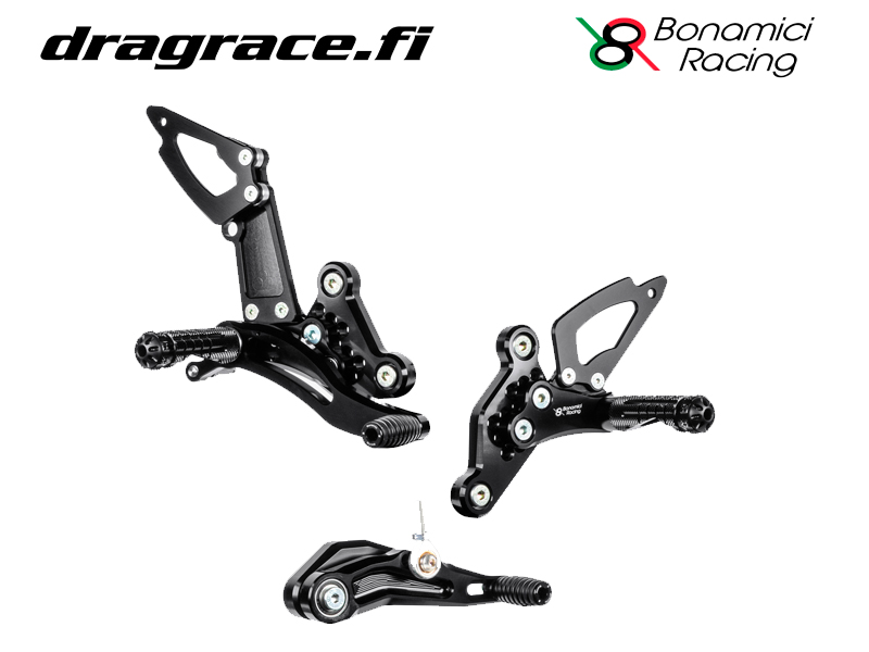 Jalkatappisarja Yamaha MT-07 / FZ-07 2014-2020 Normaali Sekä Käänteinen Vaihdekaavio - Bonamici Racing