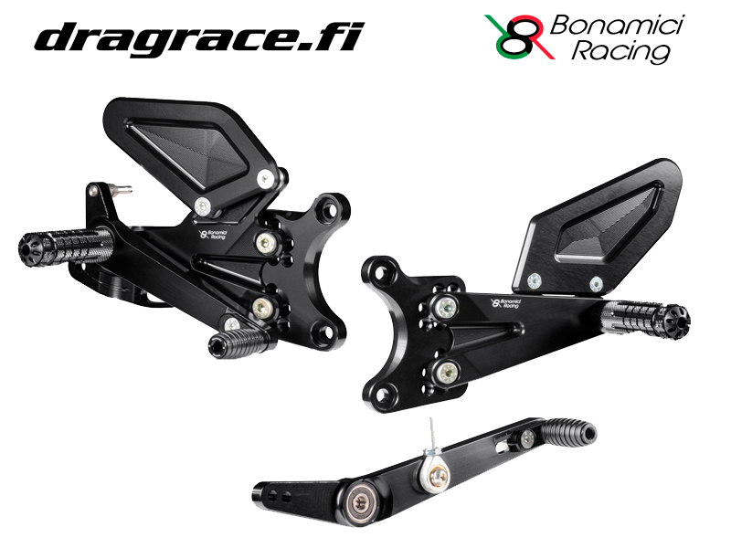 Jalkatappisarja Yamaha YZF-R6 2017-2025 Normaali Sekä Käänteinen Vaihdekaavio - Bonamici Racing