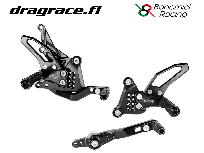 Jalkatappisarja Yamaha MT-09 / FZ-09 2020-2024 Normaali Sekä Käänteinen Vaihdekaavio - Bonamici Racing