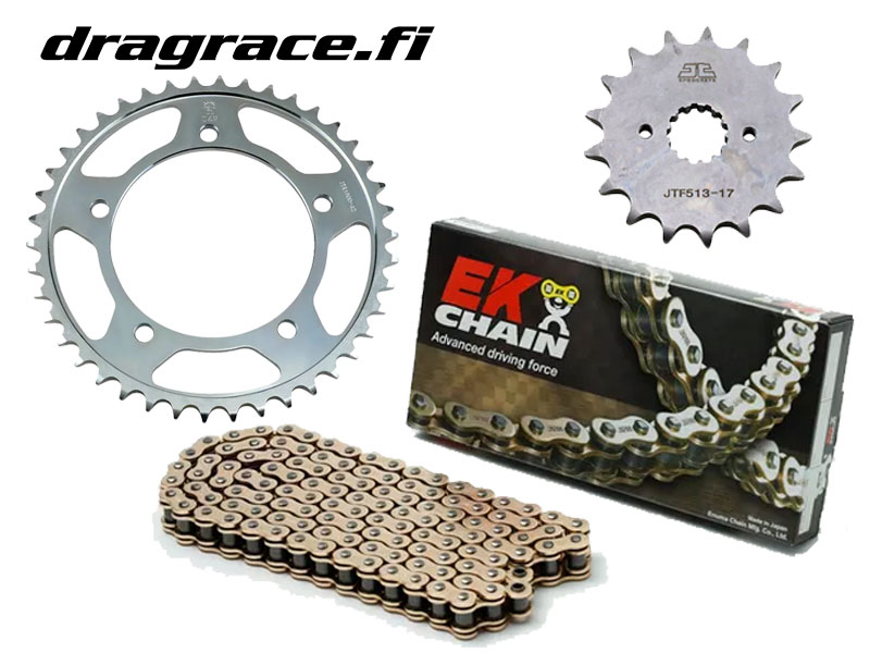 Ketjurataspaketti Suzuki GSX-R 1100 1989 - EK Chains & JT Sprockets