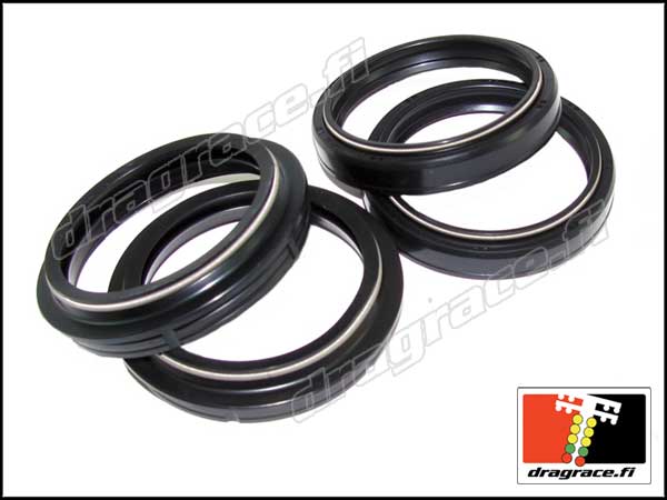 Etuhaarukanstefat Pölysuojilla Pari 43x54x11 - Honda CBR 600 F / 900 RR / 1000 RR, Suzuki GSX-R 600/750, GSF 1200 - Dragrace.fi