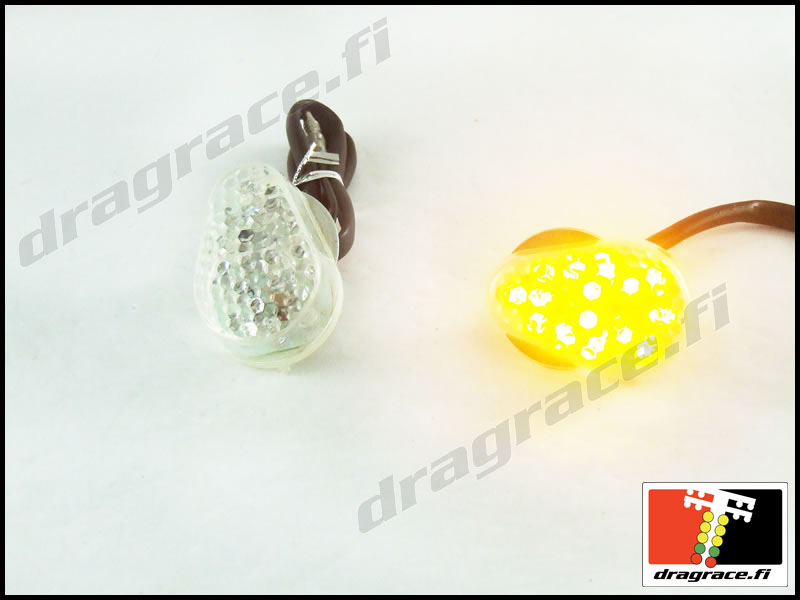 Etuvilkkupari Upotettava LED Kawasaki ZX-6R 00-06, ZX-7R 96-03, ZX-9R 02-03, ZX-10R 04-05, ZX-12R 00-05 - Dragrace.fi