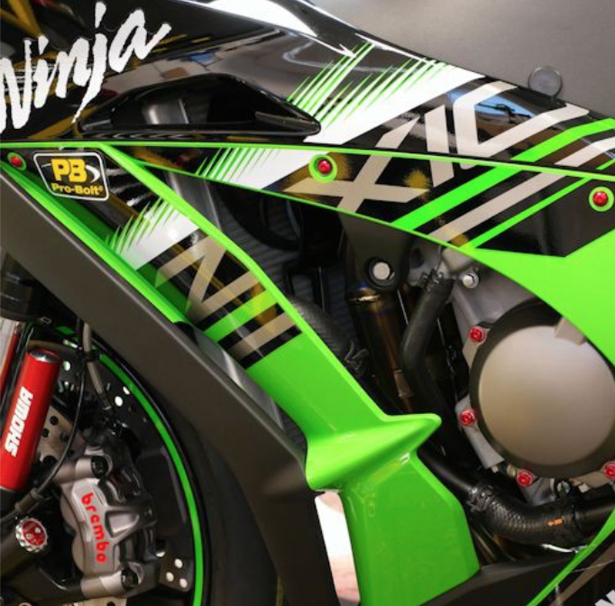 Katteenpulttisarja Alumiinia Kawasaki ZX-10R 2016-> - Pro Bolt