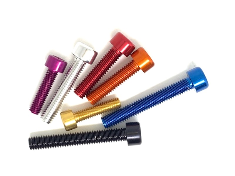 Kuusiokolopultti Yksittäin M6x25mm (1.0mm), Ø9.8mm, Alumiinia - Pro-Bolt