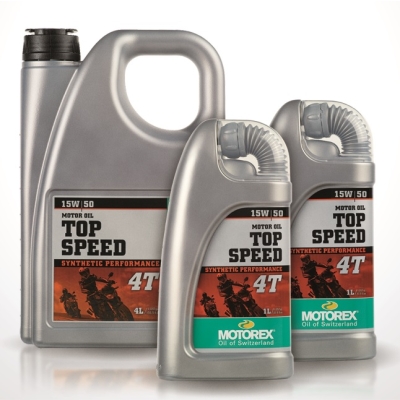 Moottoriöljy Top Speed Synteettinen 4T 15W/50 4L - Motorex