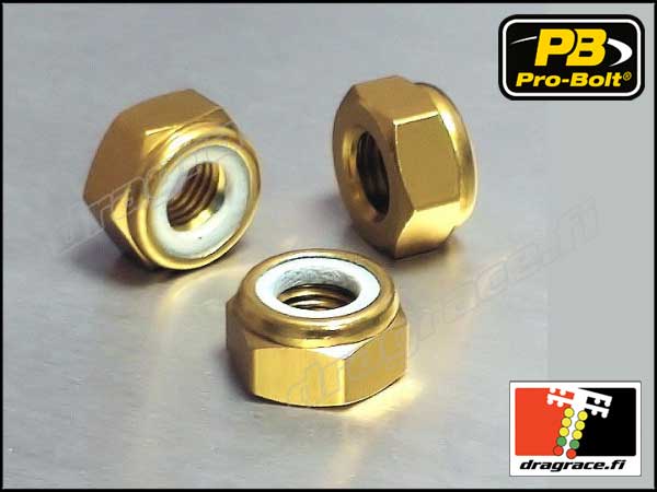 Mutteri Nylock Yksittäin,  Alumiinia - Pro-Bolt
