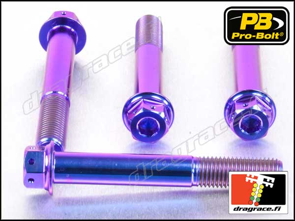 Jarrusatulan Kiinnityspultti 70 mm (4 kpl), Etujarru, Titaani DualDrive™ - Pro-Bolt
