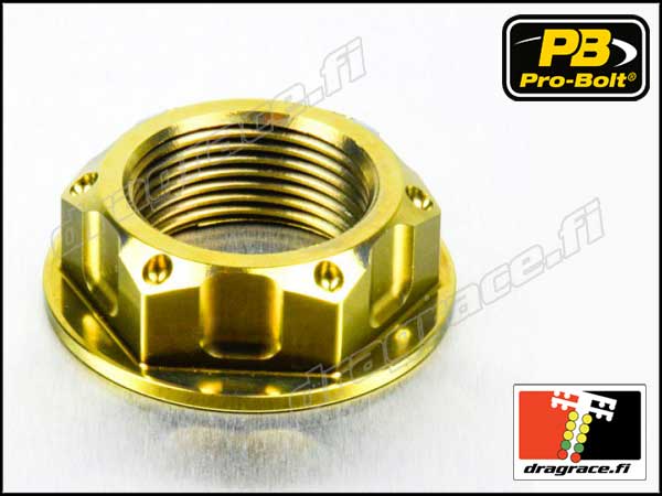 Takapyörän Akselin Mutteri M24 x 1.5 mm Kawasaki, Titaania - Pro-Bolt