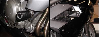 Crash Pads Kawasaki ER-6F 2009 Bike Design