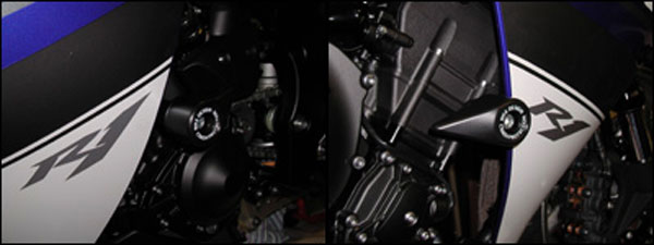 Crash Pads Yamaha YZF-R1 2009-2014 - Bike Design