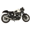 Slip-On Vaimennin Triumph Thurxton 2007-2015, Bonneville 2007-2015 FRC Ruostumaton teräs - Spark