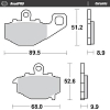 Jarrupalat Taka Kawasaki ZX-6R/ZX-9R/ZX-10R, Z 750/1000, ER-6 f/n, ZZR 600 KLE 650 ym. RoadPRO Ceramic - Moto-Master