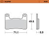 Jarrupalat Etu Suzuki Hayabusa 08-12, GSX-R 1000 04-11, GSX-R 600/750 04-10, Kawasaki ZX-10R 08-15 Sintered RoadPRO -Moto-Master