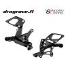 Jalkatappisarja Kawasaki Ninja 250/400 R 2018-2023 +25mm Normaali Sekä Käänteinen Vaihdekaavio - Bonamici Racing