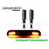 Vilkkupari Alumiini 73mm LED Musta - Upshift Racing