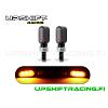 Vilkkupari Alumiini 52mm LED Musta - Upshift Racing
