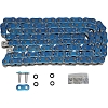 Ketju 520 ZVX3 "QX-rengas" 150 Lenkkiä Metalli Sininen - EK Chains