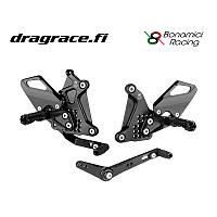 Jalkatappisarja CFMoto 675 SR-R 2025-2026 Normaali Sekä Käänteinen Vaihdekaavio - Bonamici Racing