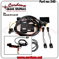 Precision Quickshifter 8 Combo Strain Gauge Quickshifter Kytkimellä Kawasaki ZZR 1400/ZX-14R 2006-2020 Vaihdepolkimella -Cordona