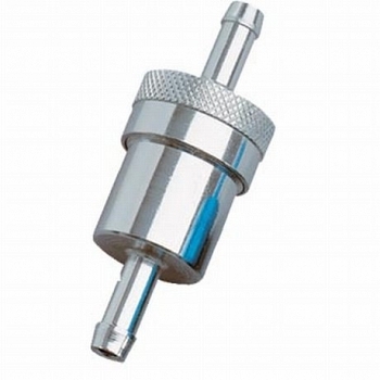 Polttoainesuodatin 8mm Letkulle, Avattava ja Puhdistettava